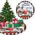 120CM Christmas Tree Skirt - Cartoon Forest Design for Festive Holiday Decoration - NOVA TRENZ