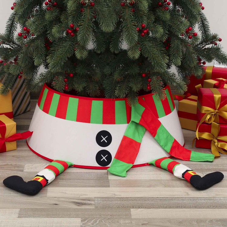 Christmas Tree Skirt Decoration with Legs for Festive Holiday Cheer - NOVA TRENZ