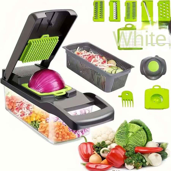 Multifunctional Vegetable Chopper Set – Kitchen Dicer, Grater, Shredder, and Cutter