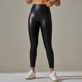 black pu leather pants
