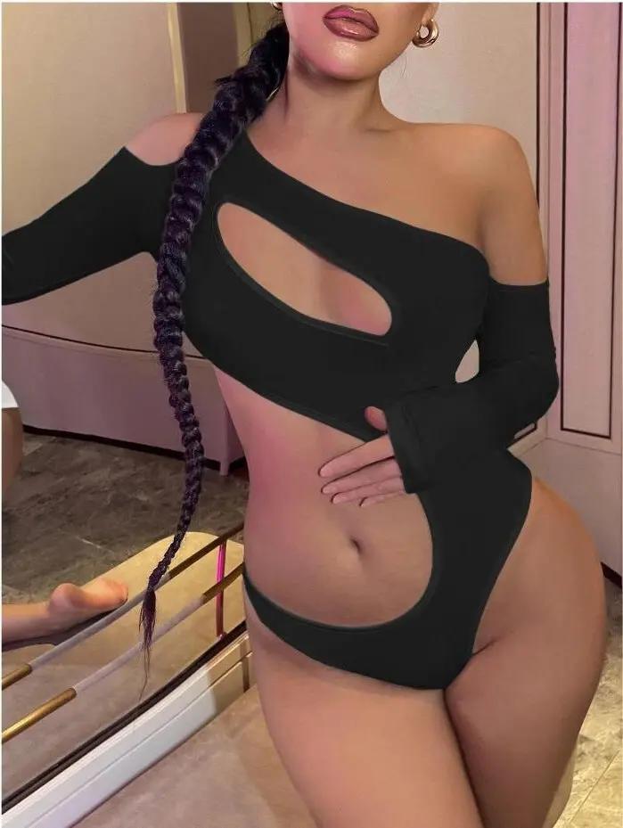 Women’s Sexy Off Shoulder Long Sleeve Crop Top eprolo