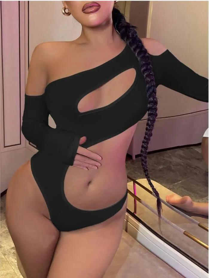 Women’s Sexy Off Shoulder Long Sleeve Crop Top eprolo