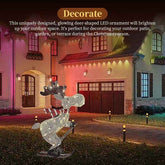 Lighted Skiing Reindeer Ornament with LED for Festive Christmas Lawn and Tree Decor - NOVA TRENZ
